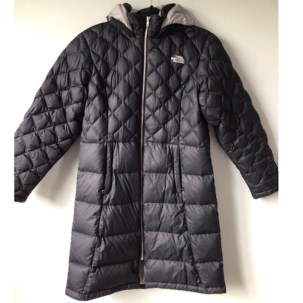 Girls XL North Face long insulated parka